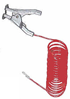 Stewart R Browne Mfg Cable and Clamp Assembly - Orange - 1/8