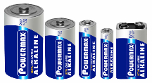 Powermax Alkaline Battery PACKAGE - D