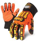KONG ORIGINAL Impact Protection Gloves - Orange Hi Vis Palm - Large